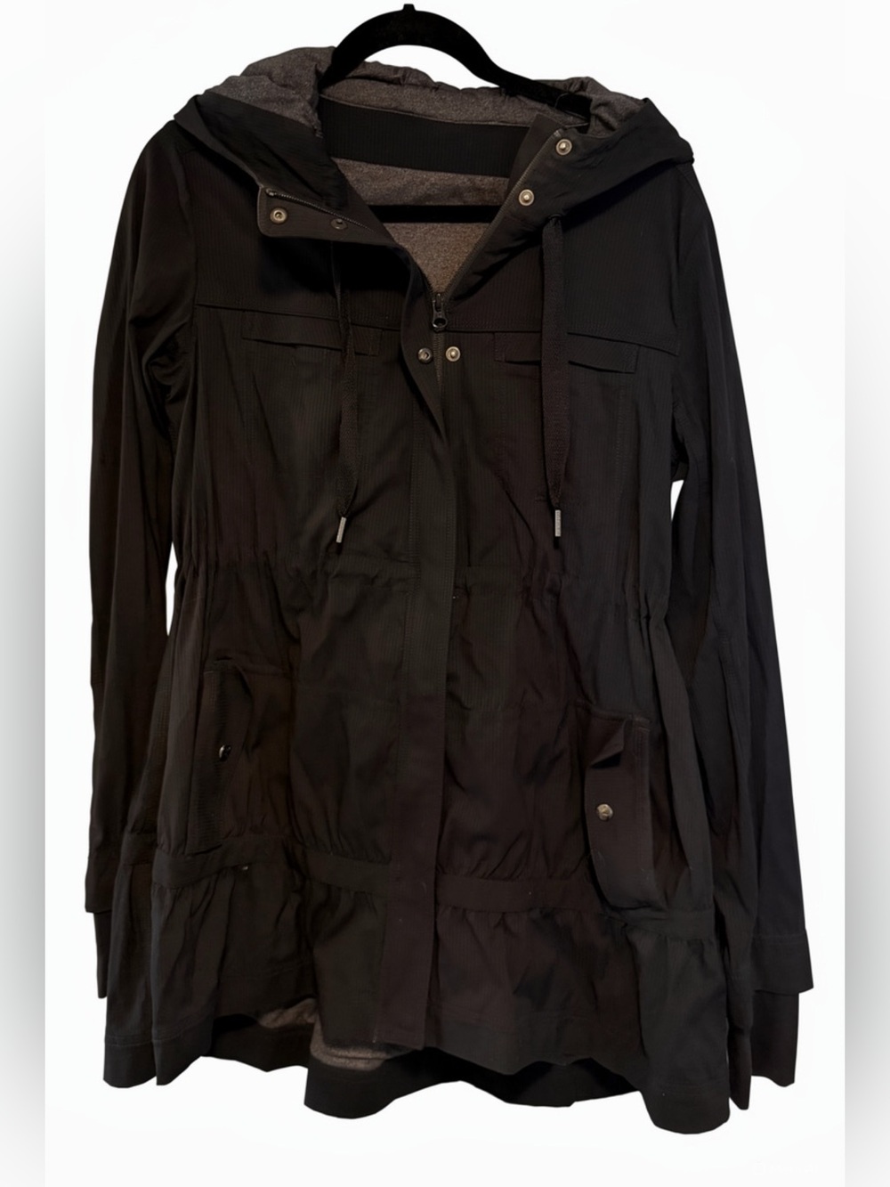 Lululemon Black Hooded Zip Up Jacket